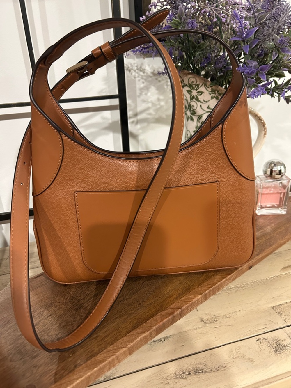 NWOT Kate Spade Tan/Cognac Leather Shoulder Bag - Picture 3 of 5